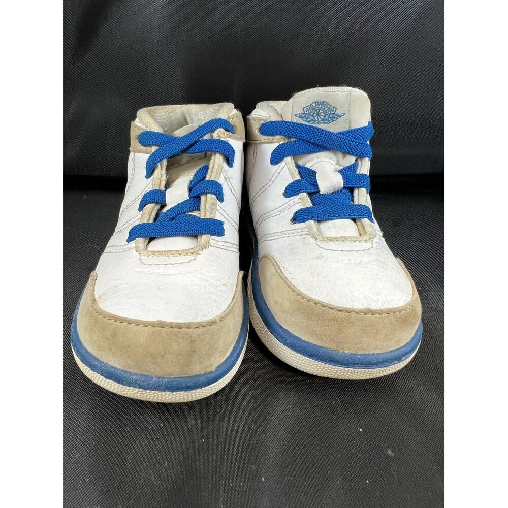 Vintage Baby Air Jordan Force 1 Shoes 5c‎ white blue